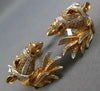 ESTATE EXTRA LARGE 1.62CT DIAMOND & AAA RUBY 18K ROSE GOLD HAPPY HORSE CUFFLINKS