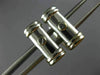 ESTATE 18KT WHITE GOLD 3D CLASSIC BAR CUFFLINKS