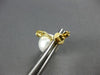 LARGE .10CT DIAMOND & AAA SOUTH SEA PEARL 18K YELLOW GOLD CLASSIC STUD EARRINGS