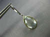 6.0CT AAA GREEN AMETHYST 14KT WHITE GOLD PEAR SHAPE LEVER BACK HANGING EARRINGS