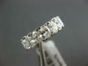 WIDE 5.67CT DIAMOND 18K WHITE GOLD OVAL & ROUND 5 STONE WEDDING ANNIVERSARY RING