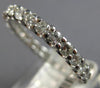1.29CT DIAMOND 14K WHITE GOLD SHARED PRONG ETERNITY 3mm WEDDING ANNIVERSARY RING