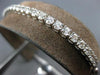 2.0CT DIAMOND 14KT WHITE GOLD 3D ROUND SEMI ETERNITY ADJUSTABLE TENNIS BRACELET