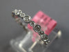.44CT DIAMOND 18KT WHITE GOLD 3D ROUND BEZEL FILIGREE ETERNITY ANNIVERSARY RING