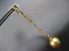.58CT DIAMOND & AAA GOLDEN SOUTH SEA PEARL 18KT YELLOW GOLD 3D HANGING EARRINGS
