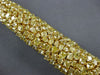 EXTRA LARGE GIA 47.4CT FANCY YELLOW DIAMOND 18K YELLOW GOLD CUFF TENNIS BRACELET