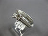.71CT DIAMOND 18K WHITE GOLD 4 PRONG SEMI MOUNT ENGAGEMENT WEDDING BAND RING SET