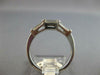 .45CT DIAMOND 14KT WHITE GOLD BAGUETTE 3 STONE V SHAPE WEDDING ANNIVERSARY RING