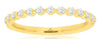 ESTATE .25CT DIAMOND 14KT YELLOW GOLD 3D ROUND SEMI ETERNITY ANNIVERSARY RING