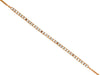 ESTATE .23CT DIAMOND 14KT ROSE GOLD 3D CLASSIC MULTI BAR LOVE BRACELET