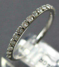 .35CT DIAMOND 14KT WHITE GOLD 3D 2MM COMFORT FIT SHARED PRONG ANNIVERSARY RING