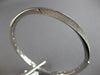 .71CT DIAMOND 18KT WHITE GOLD 3D MULTI ROW DOUBLE SWIRL FUN CUFF BANGLE BRACELET