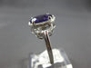 3.34CT DIAMOND & AAA AMETHYST 14KT WHITE GOLD OVAL & ROUND HALO FRIENDSHIP RING