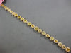 WIDE GIA 9.73CT MULTI COLOR DIAMOND 18KT YELLOW GOLD MULTI SHAPE TENNIS BRACELET