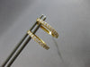 ESTATE .27CT DIAMOND 18K YELLOW GOLD 3D CLASSIC OVAL HUGGIE FUN HANGING EARRINGS
