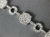 LARGE 3.70CT DIAMOND 18KT WHITE GOLD 3D CLUSTER CIRCLE OF LIFE TENNIS BRACELET