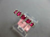 .96CT DIAMOND & AAA RUBY 14KT WHITE GOLD 3D 7 STONE CHANNEL ANNIVERSARY RING