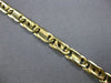ESTATE LONG 14KT YELLOW GOLD 3D 3MM HANDCRAFTED FUN MENS BRACELET