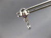 1.73CT DIAMOND & AAA AMETHYST 14KT WHITE GOLD CUSHION & ROUND HANGING EARRINGS