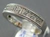 ESTATE 1.35CT DIAMOND 14KT WHITE GOLD ROUND & BAGUETTE FILIGREE ANNIVERSARY RING