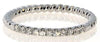 ESTATE .14CT DIAMOND 18KT WHITE GOLD 3D CLASSIC ROUND ROPE ANNIVERSARY RING