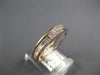 .33CT DIAMOND 14K ROSE GOLD 3D ROUND & PRINCESS CRISS CROSS ANNIVERSARY FUN RING