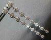 ESTATE 1.24CT DIAMOND 18KT WHITE GOLD BEZEL JOURNEY CHANDELIER HANGING EARRINGS