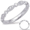 .47CT DIAMOND 14KT WHITE GOLD 3D ROUND & MARQUISE SHAPE 3 STONE ANNIVERSARY RING
