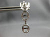 .68CT DIAMOND 18KT WHITE GOLD 3D CLASSIC DOUBLE LOVE KNOT FUN HANGING EARRINGS