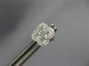 ESTATE .78CT DIAMOND 14KT WHITE GOLD CLASSIC 4 LEAF CLOVER FLOWER STUD EARRINGS