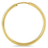 ESTATE 14KT YELLOW GOLD 3D CLASSIC FLEXIBLE HOOP HANGING EARRINGS