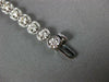 ESTATE 2.0CT DIAMOND 14K WHITE GOLD 3D ROUND BEZEL PRONG CLASSIC TENNIS BRACELET