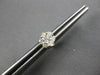 ESTATE .50CT DIAMOND 14KT YELLOW GOLD 3D CLASSIC CLUSTER FLOWER STUD EARRINGS
