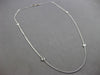 .16CT DIAMOND 18KT WHITE GOLD 3D CLASSIC BY THE YARD 16" LOVE NECKLACE #27801