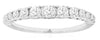 .53CT DIAMOND 14KT WHITE GOLD 3D ROUND GRADUATING SEMI ETERINTY ANNIVERSARY RING
