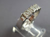 1CT DIAMOND 14KT WHITE GOLD CLASSIC EMERALD CUT 5 STONE WEDDING ANNIVERSARY RING