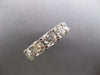ESTATE LARGE 8.51CT DIAMOND PLATINUM 3D CLASSIC ROUND ETERNITY ANNIVERSARY RING