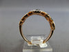 ESTATE WIDE .31CT WHITE & BLACK DIAMOND 14K ROSE GOLD 3D MULTI CIRCULAR FUN RING
