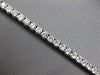 ESTATE LARGE & WIDE 6.71CT DIAMOND 14KT WHITE GOLD CLASSIC ROUND TENNIS BRACELET