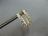 1.45CT DIAMOND 14KT YELLOW GOLD 3D ROUND INSIDE OUT OVAL HUGGIE HANGING EARRINGS