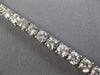 ESTATE LARGE 8.08CT DIAMOND 14K WHITE GOLD CLASSIC ROUND 4 PRONG TENNIS BRACELET