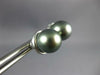 ESTATE .15CT DIAMOND & AAA TAHITAIN PEARL 14KT WHITE GOLD ETOILE STUD EARRINGS