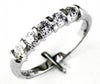 .50CT DIAMOND 14KT WHITE GOLD ROUND 3D 5 STONE CHANNEL WEDDING ANNIVERSARY RING