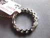 .89CT DIAMOND 14KT WHITE GOLD ROUND CIRCLE OF LIFE SHARED PRONG FLOATING PENDANT