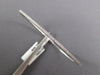 .26CT DIAMOND 14KT WHITE GOLD 2MM SEMI ETERNITY FLEXIBLE MAGNET BANGLE BRACELET