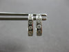 ANTIQUE .26CT DIAMOND 18K WHITE GOLD HANDCRAFTED FILIGREE SQUARE EARRINGS #28014