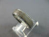 ESTATE 14KT WHITE GOLD MATTE & SHINY SOLID COMFORT FIT WEDDING ANNIVERSARY RING