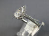 .86CT DIAMOND 14KT WHITE GOLD 3D CLASSIC PEAR SHAPE & ROUND HALO ENGAGEMENT RING