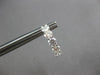 ESTATE 1.85CT DIAMOND 18KT WHITE GOLD 3D CLASSIC 5 STONE HUGGIE FUN EARRINGS