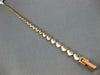 ESTATE 1.24CT DIAMOND 18KT ROSE GOLD 3D ROUND CLASSIC MULTI HEART LOVE BRACELET